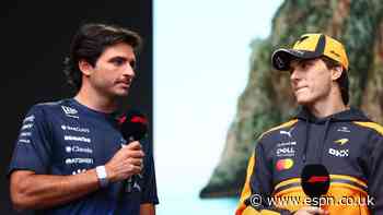 Piastri to Sainz after crash: Look in the mirror