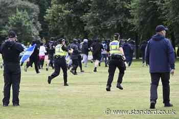 Police vow to catch violent offenders during Glasgow migration protest