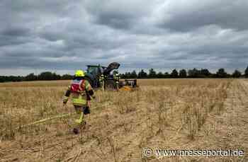 FW Gangelt: Brand einer landwirtschaftlichen Maschine