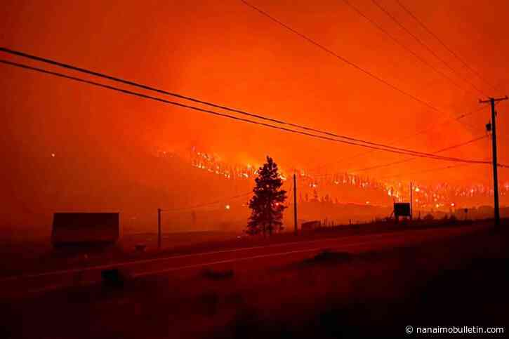 Massive wildfires near Clinton merge to create own weather system