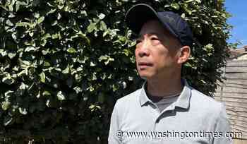 A Hong Kong democracy activist's long-awaited London reunion may be cut short
