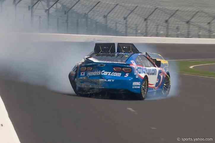 Kyle Larson crashes out of Brickyard 400, finishing last