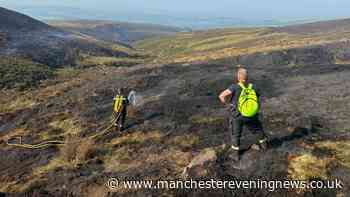 Moor fires still burning despite rain with crews working 'tirelessly' say fire service chiefs