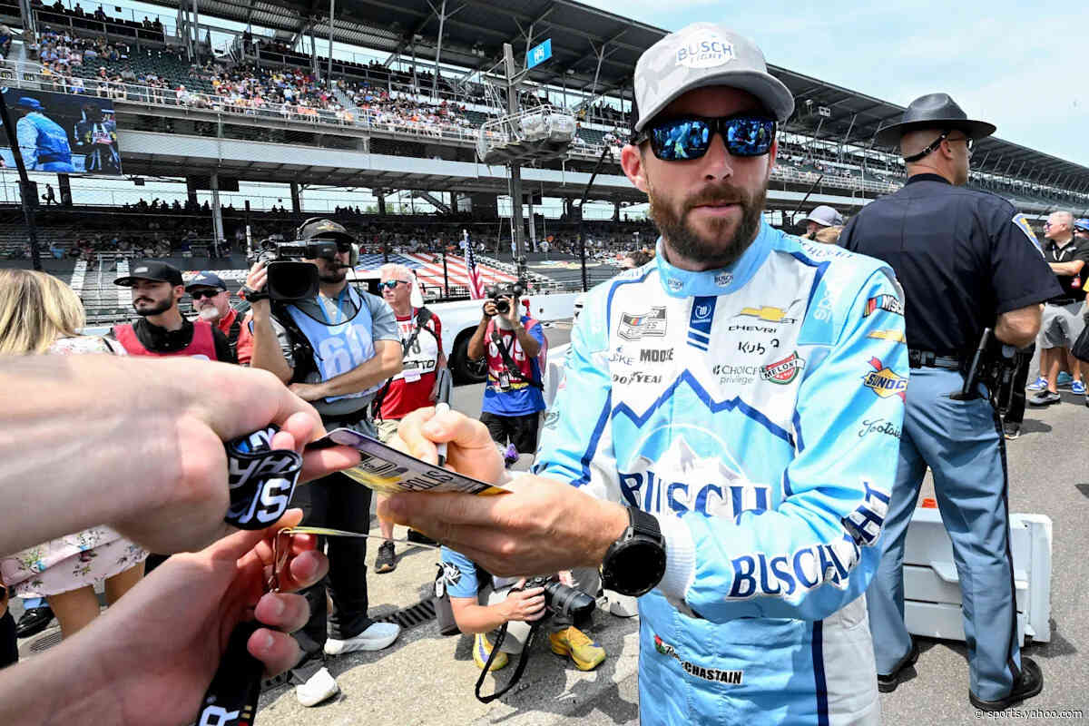 NASCAR leaderboard live race updates today at Indianapolis Brickyard 400: Ross Chastain Stage 2 winner