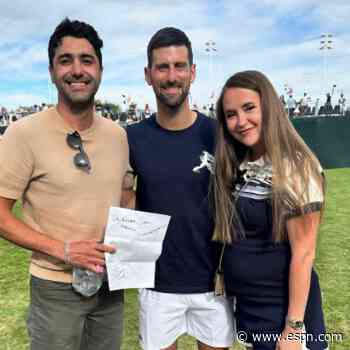 'She's going to be your whole world': Novak Djokovic does gender reveal for couple