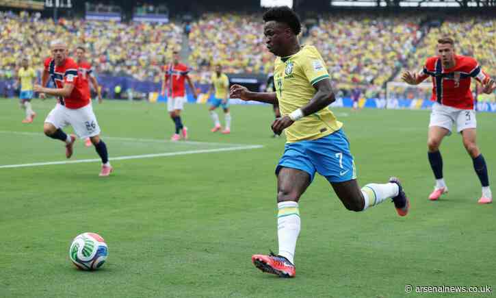 Real Madrid set asking price for Vinicius after Arsenal interest