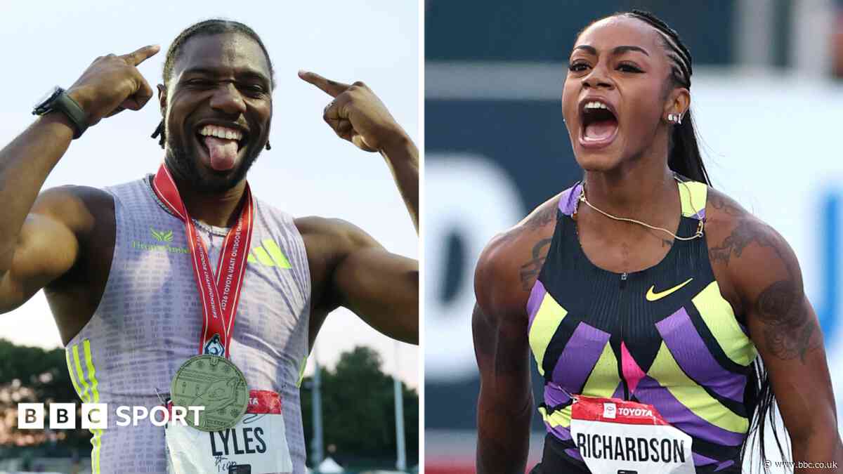 Lyles wins 100m in world-leading 9.79 seconds