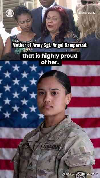 "My daughter was a good soldier," the mother of fallen U.S. Army Sgt. Angel Rampersad says #shorts