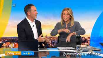 Awkward moment Sam Armytage's phone alarm goes off during first day back hosting Today after she begs people to tune in to watch her amid bad ratings: 'If no one's watching, it's a waste of makeup'
