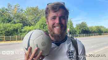 Man completes challenge dribbling ball from Africa