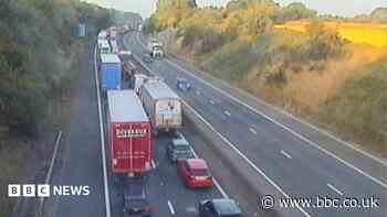 M42 crash leaves motorcyclist seriously injured