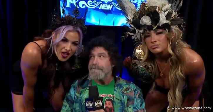 Mick Foley Barks Like A Dog To Taunt AEW’s Megan Bayne and Lena Kross