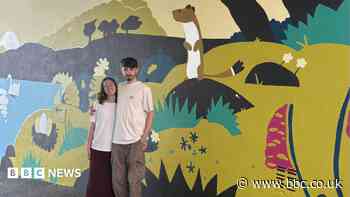 Mural designed to reflect town's public gardens