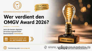 OMGV Award 2026: Jetzt die besten digitalen Versicherungsvermittler Deutschlands nominieren