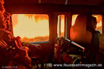 Finnische Feuerwehr trainiert an Portugals Feuerfront