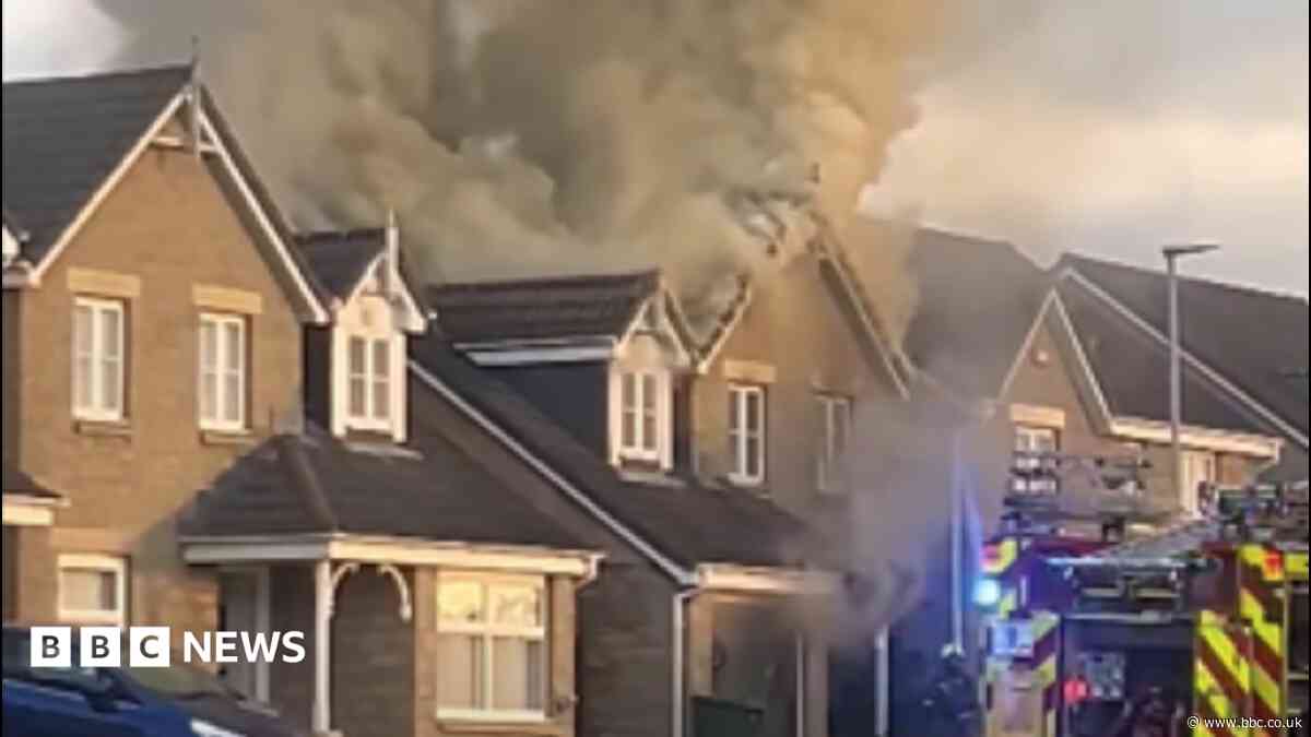 Five people taken to hospital following house fire