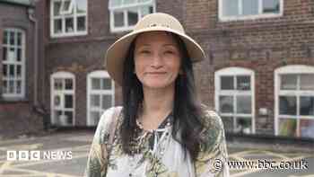 The woman promoting the Potteries to Japan