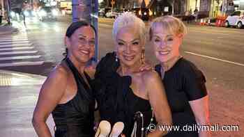 Sally Dynevor joins her actress daughters Phoebe and Harriet at pal Denise Welch's son Matty Healy's 'wonderful' wedding celebrations