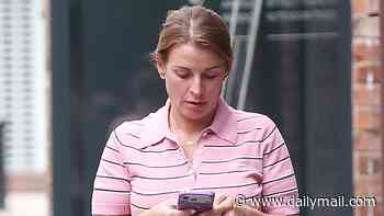 Coleen Rooney cuts a casual figure as she runs errands in a £1,400 pink polo shirt and £850 mesh pumps
