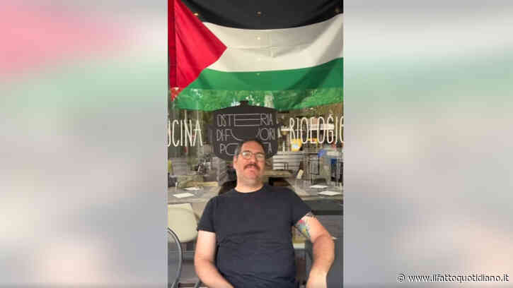 Osteria padovana espone la bandiera della Palestina e i clienti israeliani disdicono la prenotazione: “Se è un problema non venite”
