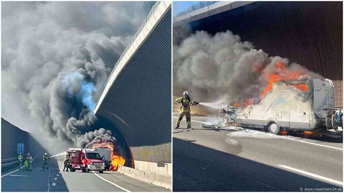 „Lauter Knall“ und Flammenhölle auf Tauernautobahn – drei Deutsche retten sich in letzter Sekunde