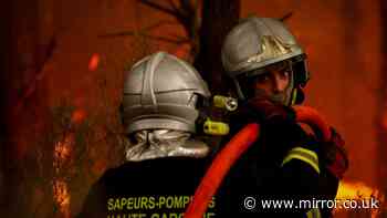 Wildfire map shows outbreaks near France and Spain holiday spots - helped by freak cloud