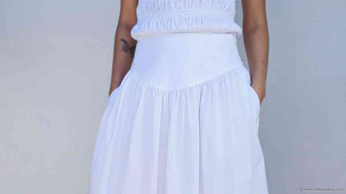 Next's £38 midi skirt is 'perfect for wide hips' and 'emphasises a flatter stomach'
