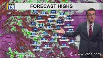 Some storms will continue with warmer weather