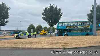 Man remains in hospital after crash near Liverpool John Lennon Airport