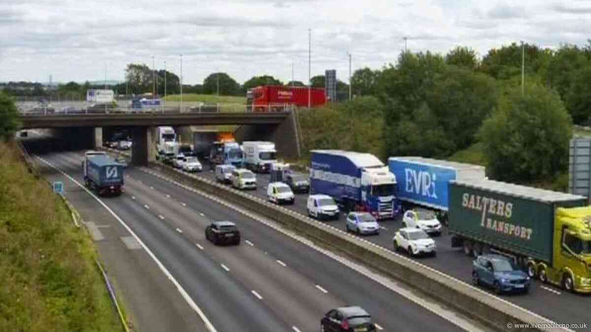 M6 live updates as police car incident leads to traffic disruption