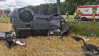 Auto überschlägt sich bei Wendhausen – drei Personen bei Unfall verletzt