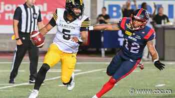 Alouettes rally in final three minutes to knock off Tiger-Cats 31-18