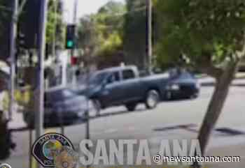 Santa Ana Police search for black Dodge Ram in Edinger Ave. hit-and-run