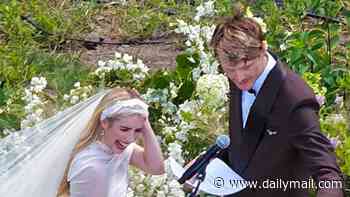 Emma Roberts wows in stunning gown as she weds Cody John in Idaho ceremony attended by superstar aunt Julia