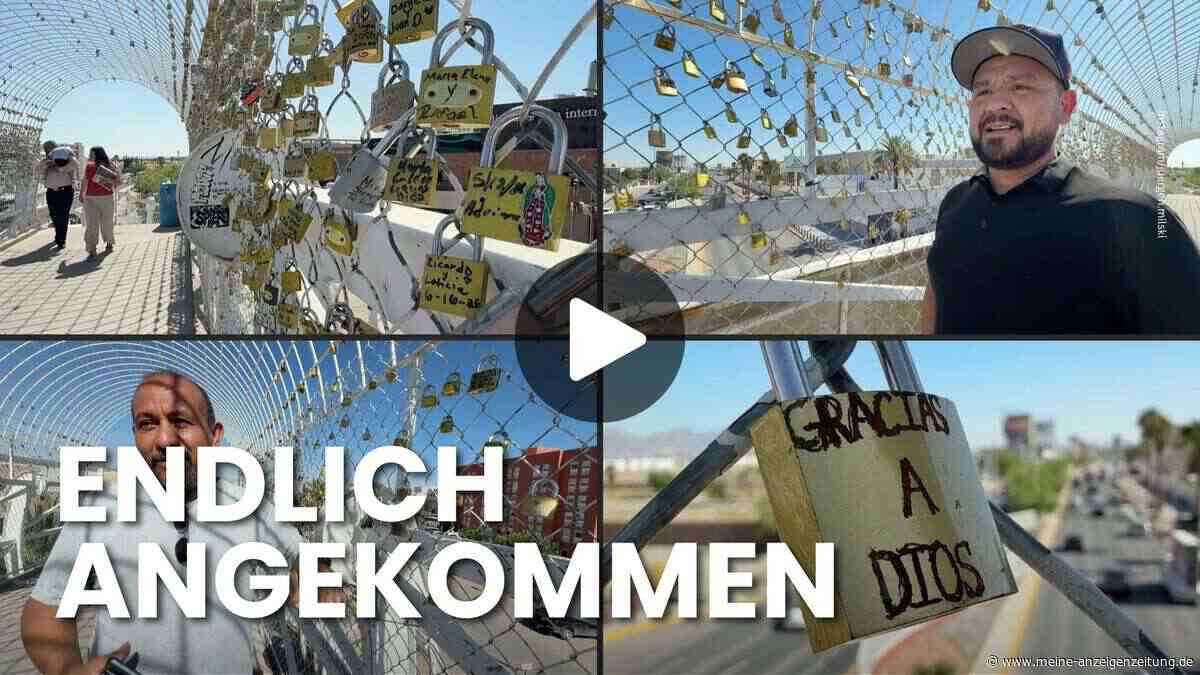 Schlösser der Hoffnung: Migranten hängen Botschaften an Grenzbrücke in Ciudad Juárez