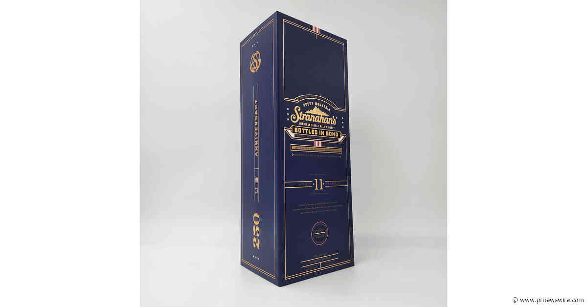 Stranahan's American Single Malt Whiskey Unveils Oldest Colorado Bottled-in-Bond Whiskey Ever Released, Honoring Colorado's 150th and America's 250th Anniversaries