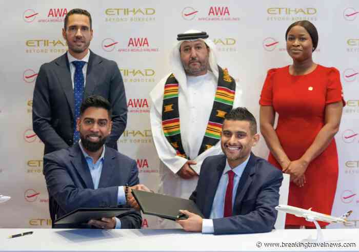 Etihad Airways and Africa World Airlines sign strategic partnership agreement