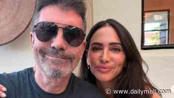 Lauren Silverman shares photos from her luxury Montecito birthday trip as she reveals Simon Cowell treated her to a giant bouquet of white roses, a posh dinner and a visit to Chanel