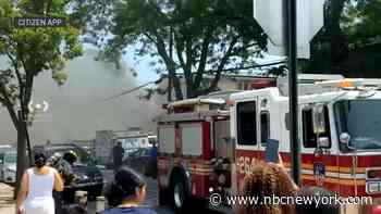 Police shoot armed man after explosion inside Far Rockaway home, bodies found
