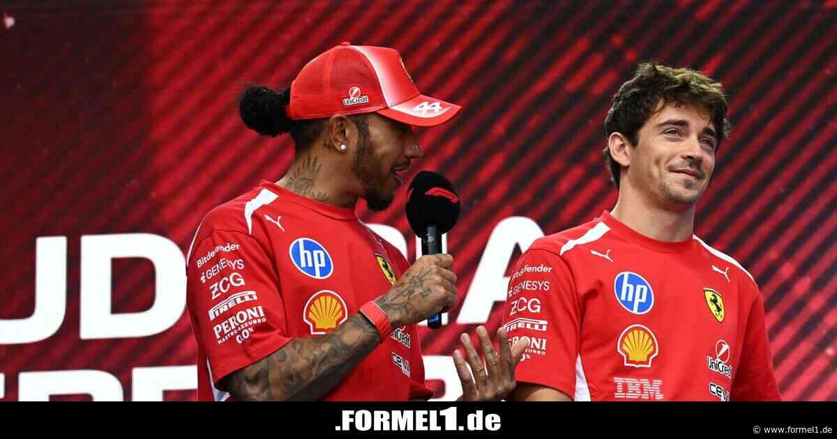 Charles Leclerc überrascht Hamilton mit Streich: Ferrari-Video geht viral