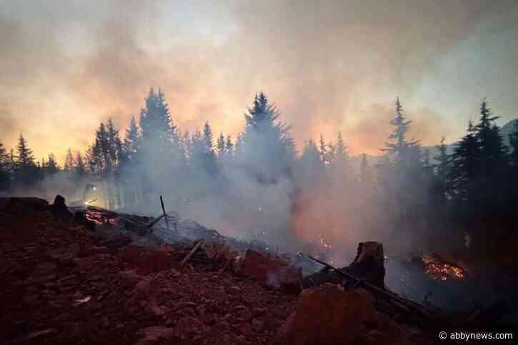 Wildfire north of Harrison under control