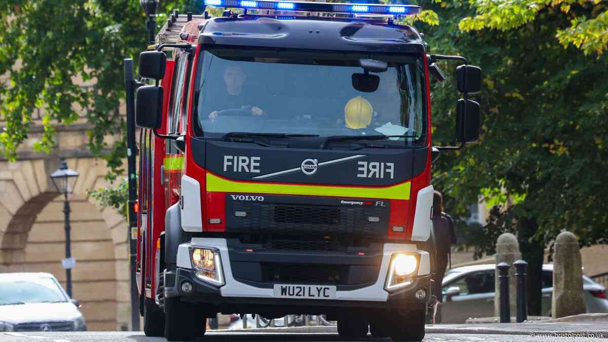 Firefighters battle blaze in 12-storey Bristol building