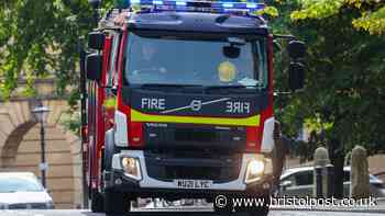 Firefighters battle blaze in 12-storey Bristol building