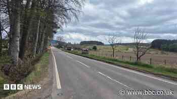 Man dies in car and lorry crash on A95 in Moray