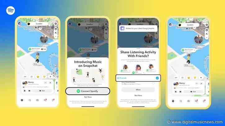 Snap Map ‘Now Playing’ Sets Sail with Spotify Integration for Listening Activity