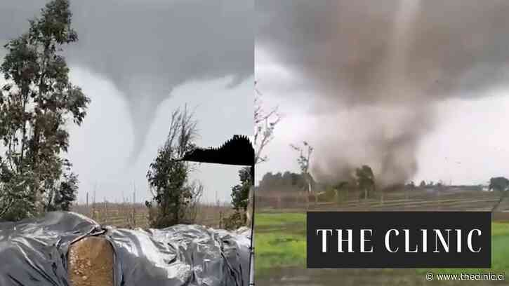 Registran tornado en medio de intenso sistema frontal en la región del Ñuble