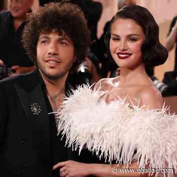 Selena Gomez Wears Sheer Lace Dress on Date Night With Benny Blanco