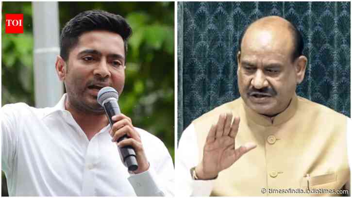 TMC’s Abhishek Banerjee meets Lok Sabha Speaker Om Birla, seeks early decision on disqualification of 20 rebel MPs