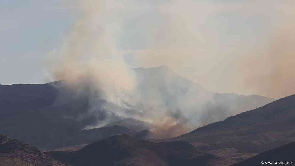 Monster fire breaks out near Area 51 sparking theories of secret weapon testing