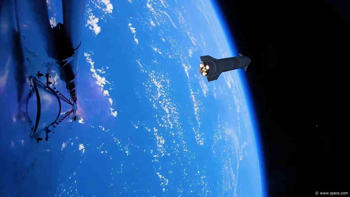 Starship in space! See highlights of SpaceX megarocket's epic Flight 13 test launch (video)